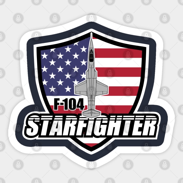 American F-104 Starfighter Sticker by TCP